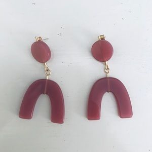 Madewell Retro/Shapes Pink Earrings